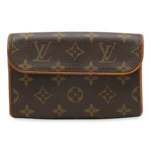 LOUIS VUITTON Authentic Brown Monogram Pochette Pouch